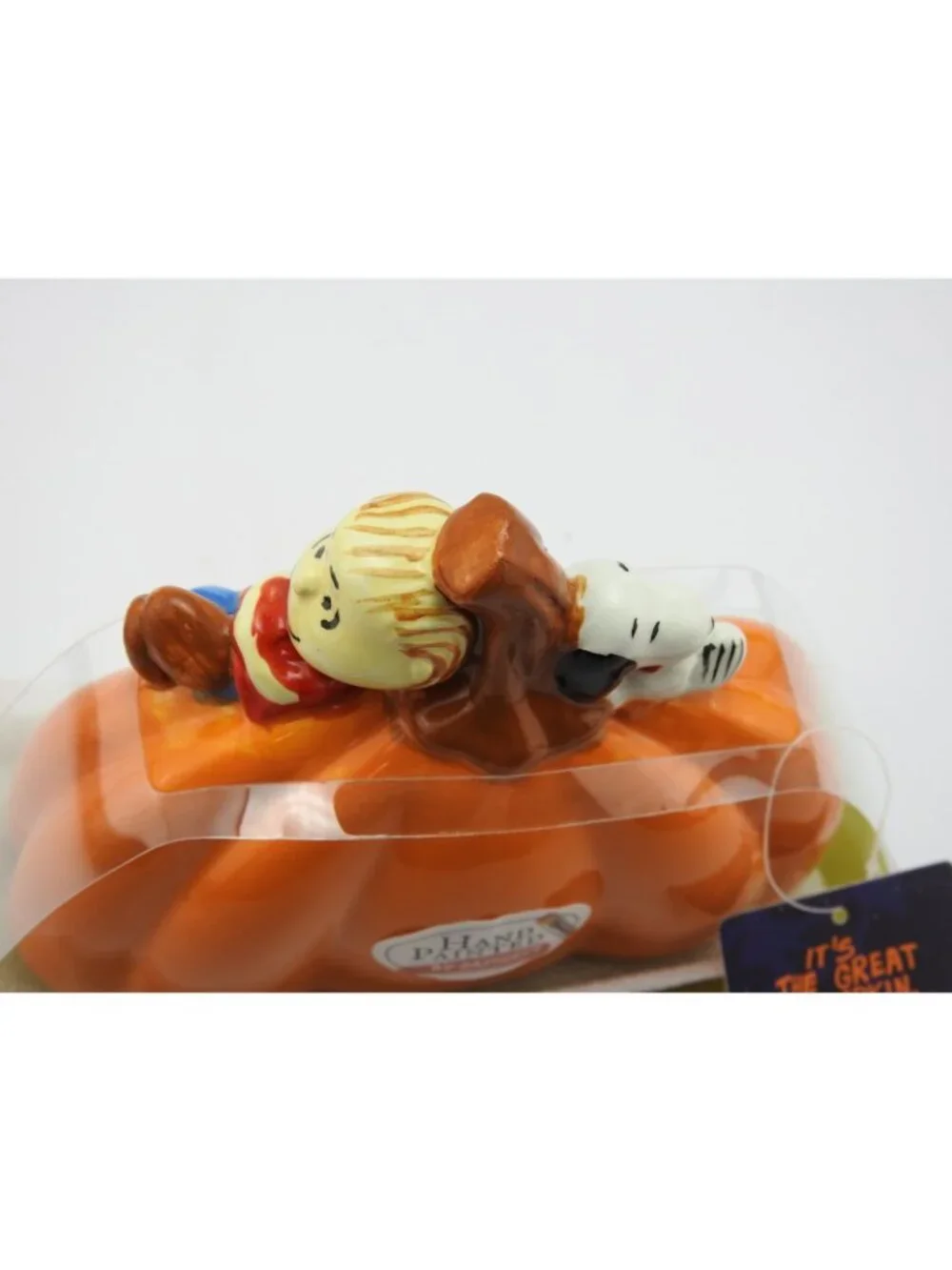 Peanuts Great Pumpkin Charlie Brown Snoopy Linus Ceramic Butter Dish New